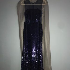 BCBG dark purple long dress